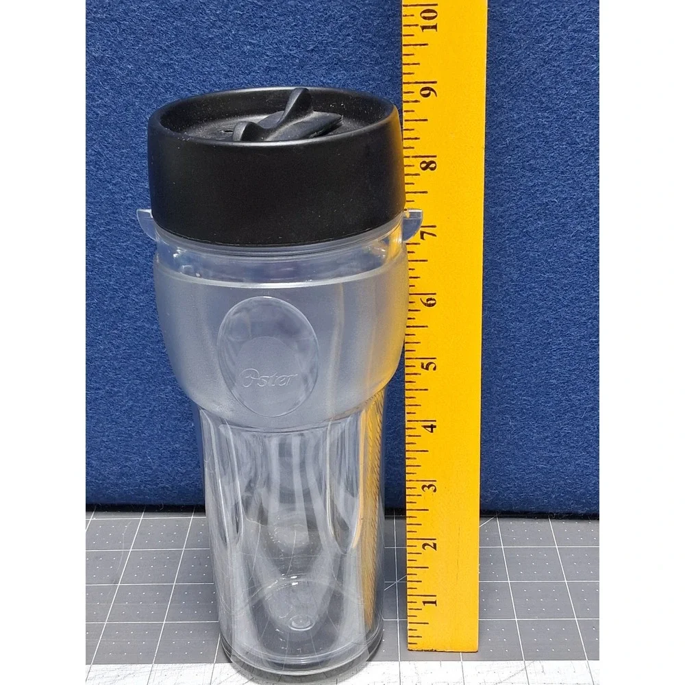 Oster Blend N Go Smoothie Tumbler Clear‎ 16oz W223MG Replacement Cup with Lid
